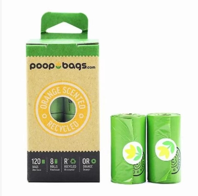 8L Corn Starch PLA Biodegradable Poop Bags With Dispenser