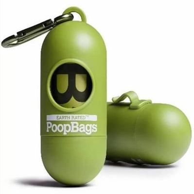 Disposable PLA Water Soluble Poop Bags With Dispenser