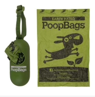 Disposable PLA Water Soluble Poop Bags With Dispenser
