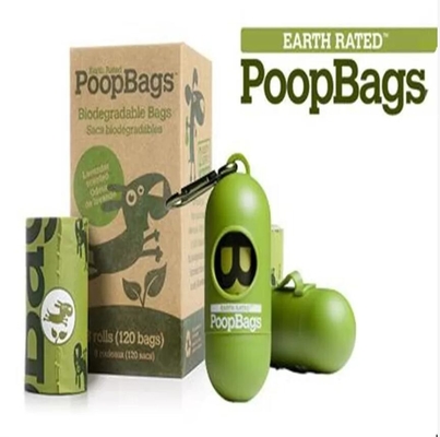 Disposable PLA Water Soluble Poop Bags With Dispenser