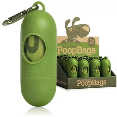 Disposable PLA Water Soluble Poop Bags With Dispenser